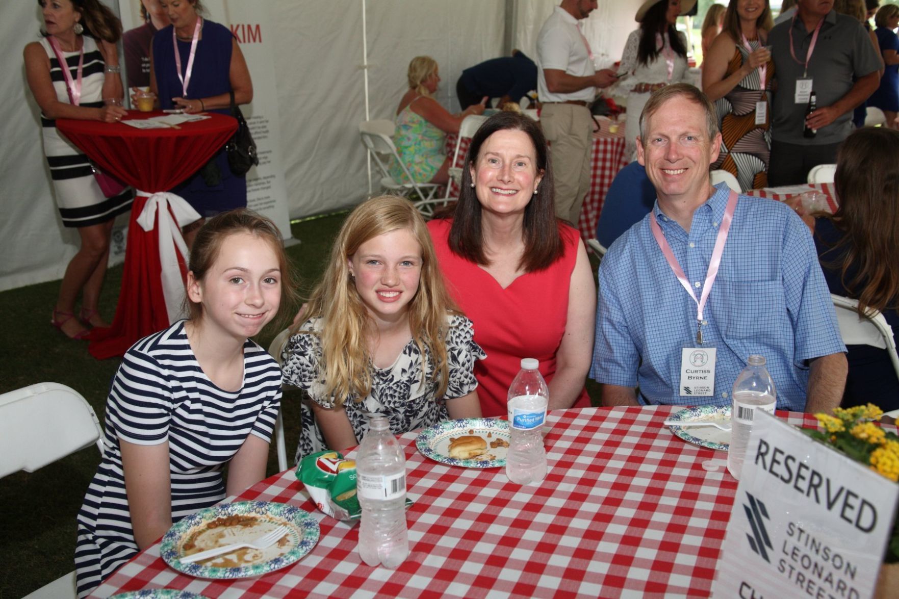 Sophia Byrne, Kate Grady, Lisa and Curtiss Byrne